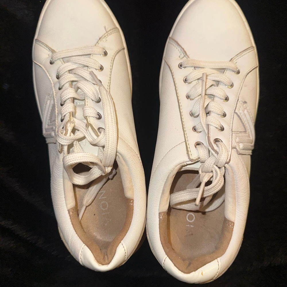 Vionic White Patent Leather Sneakers - Picture 3 of 4